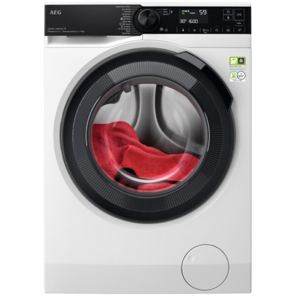 Masina de spalat rufe AEG LFR83846OE, 8 kg, 1400 rpm, Motor Inverter MagnetPermanent, OkoMix, Clasa A, Wi-Fi, ProSense, ProSteam, Afisaj LED, Alb