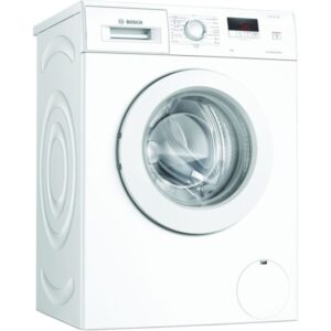 Masina de spalat rufe Bosch WAJ20061BY, 7 kg, 1000 rpm, Clasa D, EcoSilence Drive, ActiveWater, Functie Reincarcare, SuperQuick 30, AntiVibration, Alb