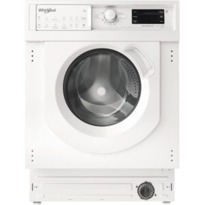 Masina de spalat rufe cu uscator incorporabila Whirlpool BI WDWG 751482 EU, 7 kg spalare, 5 kg uscare, 1400 RPM, Clasa D, 6th Sense, Alb