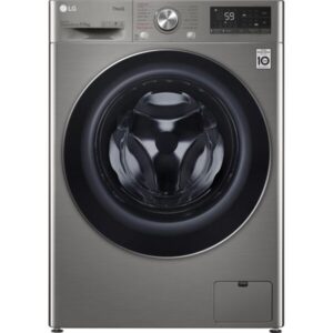 Masina de spalat rufe cu uscator LG F4DV509S2TE, 1400 RPM, 9 kg spalare, 6 kg uscare, Clasa B, AI Direct Drive, ThinQ, Steam, TurboWash, Argintiu