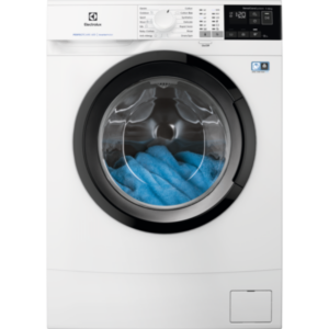 Masina de spalat rufe Electrolux EW6SN426BI, 6 kg, 1200 rpm, Clasa C, Motor Inverter, Display LED, Sensicare, TimeManager, Alb