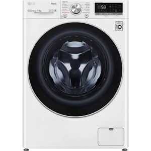 Masina de spalat rufe frontala cu uscator LG F2DV5S7S1E, Wi-Fi, 7/5 kg, 1200rpm, Clasa E, Alb