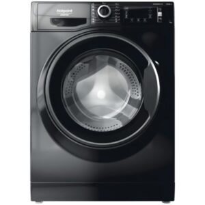 Masina de spalat rufe Hotpoint Natis NLCD946BSAEUN, 9 kg, 1400 rpm, Clasa A, Motor Inverter, Steam Refresh, Steam Hygiene, Display LCD, Negru