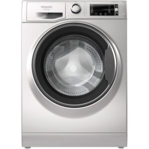Masina de spalat rufe Hotpoint Natis NLCD946SSAEUN, 9 kg, 1400 rpm, Clasa A, Steam Refresh, Steam Hygiene, Motor Inverter, Display LCD, Argintiu