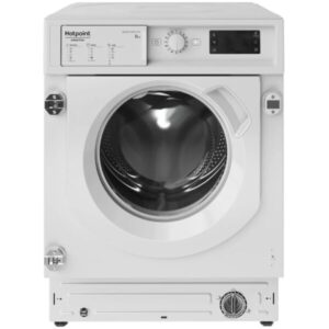 Masina de spalat rufe incorporabila Hotpoint BIWMHG81484EU, 8 kg, 1400 rpm, Clasa B, Motor Inverter, Display digital, Alb