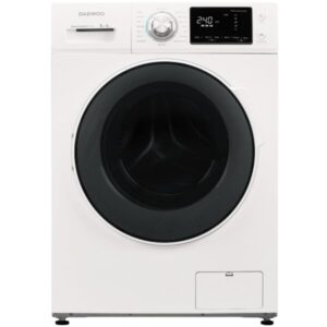 Masina de spalat rufe Slim cu uscator Daewoo DWC-08M1411, Spalare 8 kg, Uscare 6 kg, 1400 RPM, Clasa C, Alb