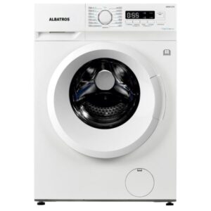 Masina de spalat rufe Albatros AWM1274,7 kg, Slim, 15 Programe, 1200 Rotatii, Clasa energetica D, Termostat reglabil, Program ECO 40-60°C, Blocare acces copii, Alb