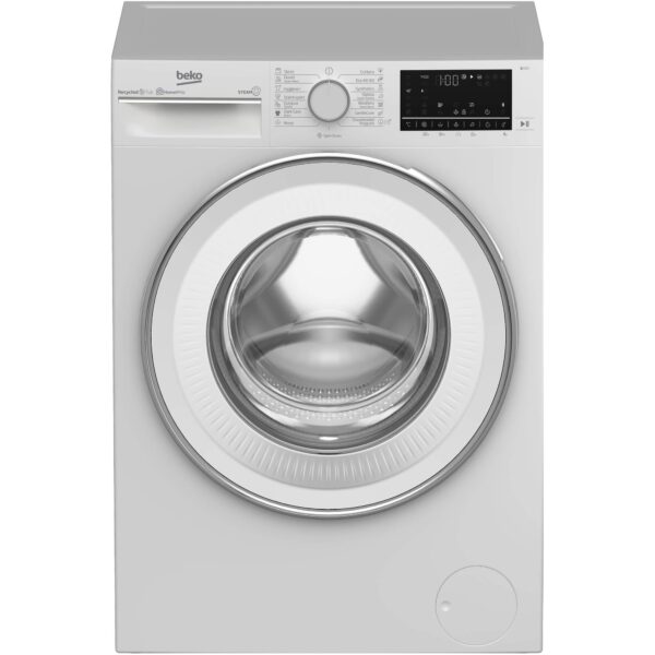 Masina de spalat rufe Beko B3WFR79425WB, 9 kg, 1400 RPM, Clasa B, Motor ProSmart Inverter, HomeWhiz, Remote Control, SteamCure, AddXtra, Recycled Tub, Alb