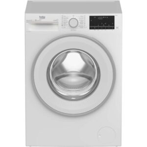 Masina de spalat rufe Beko B3WFU7704WB, 7 kg, 1000 RPM, Clasa D, Recycled Tub, Motor ProSmart™ Inverter, AddXtra, Hygiene+ cu SteamCure™, AutoClean Detergent Drawer, Fast+, Alb