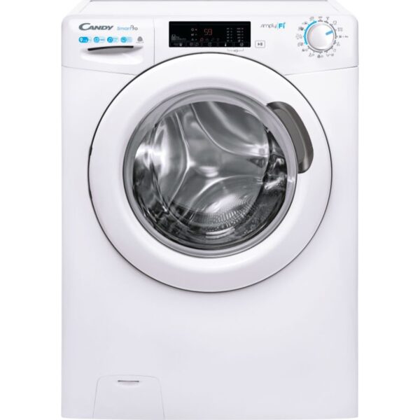 Masina de spalat rufe cu uscator Candy Smart Pro CSOW 4965TWE/1-S, 9 kg spalare, 6 kg uscare, 1400 RPM, Clasa C, WiFi, Active Motion Systems, Steam, Kg Detector, Alb