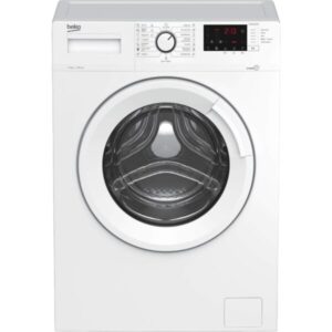 Masina de spalat rufe Slim Beko WUE6512XWST, 6 kg, 1000 RPM, Clasa E, Hygiene cu SteamCure, DrumClean SteamCure, Alb