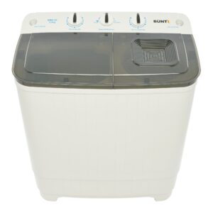 Masina de spalat rufe semiautomata Buntz BMS-55, 5 Kg, Capacitate rufe stoarcere 3Kg, 300 W, Negru