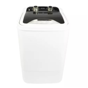Masina de spalat rufe Salora, cu incarcate verticala, 4.6 kg, ideala pentru spatii mici/ camine de studenti/ rulota, consum redus, clasa energetica A, 300 rpm, timer, compacta,...