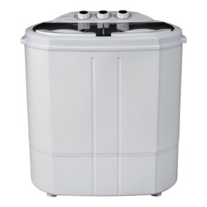 Masina de spalat rufe Salora, capacitate 3.6 kg, semiautomata, incarcare verticala, ideala pentru spatii mici/camin/rulota/camping,1300 rpm, consum redus, compacta, usor de...