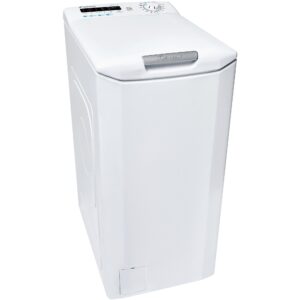 Masina de spalat rufe cu incarcare verticala Candy CSTG 272DVET/1-S, 7 kg, 1200 rpm, Clasa E, Gentle Touch Opening, Easy Iron, Alb