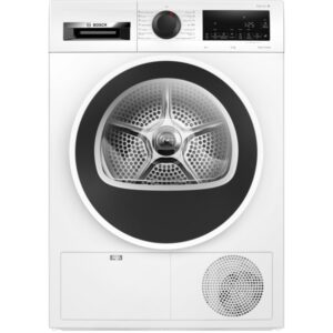 Uscator de rufe Bosch WQG24100BY, Pompa de caldura, 9 kg, Clasa A++, AutoDry, EasyClean, Alb
