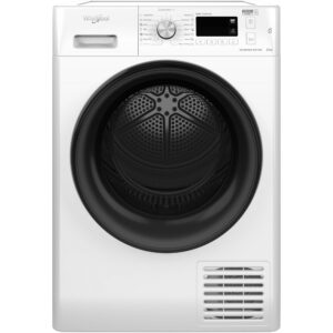Uscator de rufe Whirlpool FreshCare+ FFTM119X3BXYEE, Pompa de caldura, 9 kg, Clasa A+++, Filtru cu Autocuratare, Motor Inverter, Tehnologia al 6-lea Simt, Display LCD, Alb/Negru