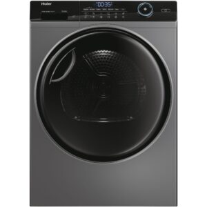 Uscator de rufe Haier HD80-A3959R-S, Pompa de caldura, 8 kg, Clasa A+++, Motor Inverter, i-Refresh, Dry Sensor, WiFi, Antracit