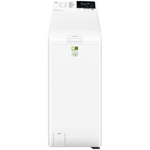 Masina de spalat rufe cu incarcare verticala AEG Ecoline LTR6G363E, 6 kg, 1300 RPM, Clasa A, Tehnologie ProSense, SoftOpening, Time Save, Rapid 20 min, Motor Inverter, Alb