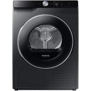 Uscator de rufe Samsung DV80T6220LB/S7, Pompa de caldura, 8 kg, Clasa A+++, Pompa de caldura, Optimal Dry, Air Wash, Wifi SmartThings, AI Control, Negru