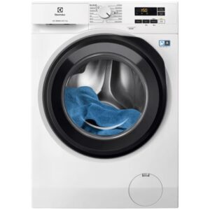 Masina de spalat rufe Electrolux EW6F1492E, 9 kg, 1400 rpm, Clasa A, Motor Inverter cu MagnetPermanent, Display LED, SensiCare, TimeManager, Alb