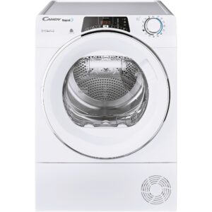 Uscator de rufe Candy Rapido ROE H10A2TCEX-S, Pompa de caldura, 10 kg, Clasa A++, Conectivitate WiFi+Bt, Easy case, Dry sensor, Easy iron, Alb