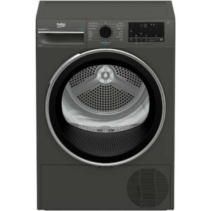 Uscator de rufe Beko B3T43239, Pompa de caldura, 9 kg, 15 programe, Clasa A++, SteamCure, RecycledDry, Motor ProSmart Inverter, OptiSense, Aquawave, Hygienic Refresh, Antracit