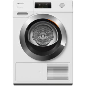 Uscator de rufe Miele TCR 790 WP, Pompa de caldura, 9 kg, Clasa A+++, M Touch, SteamFinish, SilenceDrum, Alb