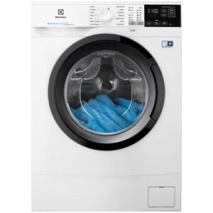 Masina de spalat rufe Slim Electrolux EW6SM427BE, 7 kg, 1200 RPM, Clasa B, TimeManager, Motor Inverter, Sistem SensiCare, Antialergic cu abur, Rapid 14 min, Alb