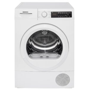 Uscator de rufe Daewoo DDR-VH9A, Pompa de caldura, 9 kg, Clasa A+++, Anti-Crease, Alb