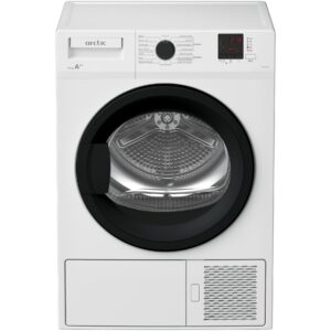 Uscator de rufe Arctic DAPLH930W, Pompa de caldura, 9 kg, 15 Programe, Motor Silent Inverter, Silent (Night), Xpress Super Short, Clasa A++, Alb