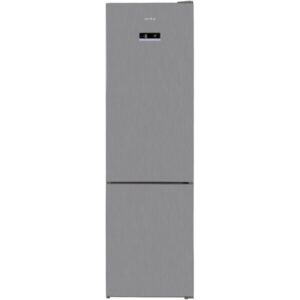 Combina frigorifica Arctic AK60406E40NFMT, 362 l, Full NoFrost, Blue tech, Air Flow Dual Tech, Fast Freeze Zone, Display LCD, Clasa E, H 202 cm, Argintiu