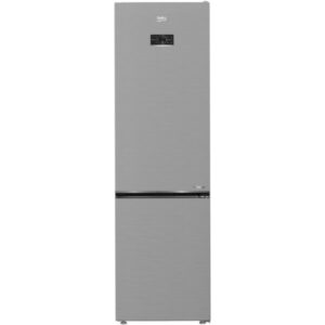 Combina frigorifica Beko B5RCNA406LXBW, 355 l, No Frost, HarvestFresh, AeroFlow, BioCycle, Clasa C, H 203.5 cm, Metal Look