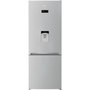 Combina frigorifica Beko RCNE560E40DZMN, 497 l, NeoFrost Dual Cooling, HarvestFresh, EverFresh, Dozator de apa, Clasa A++, H 192 cm, Gri