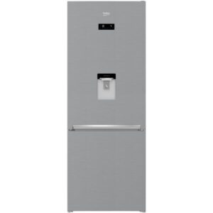 Combina frigorifica Beko RCNE560E40DZXBN, 510 l, Clasa E, NeoFrost Dual Cooling, HarvestFresh, Everfresh+, Dozator de apa, H 192 cm, Argintiu