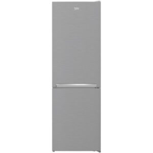 Combina frigorifica Beko RCSA366K40XBN, 343 l, Usi reversibile, Termostat reglabil, Iluminare LED, Clasa E, H 185.3 cm, Argintiu