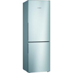Combina frigorifica Bosch KGV36VLEAS, 308 l, Low Frost, VitaFresh, Raft sticle, Clasa E, H 186 cm, Argintiu