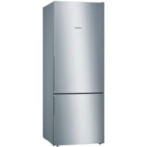 Combina frigorifica Bosch KGV58VLEAS, 503 l, Low Frost, VitaFresh, Raft sticle, Control electronic, Super freeze, Clasa E, H 191 cm, Argintiu